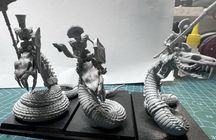 3 x Necropolis Knights - Tomb Kings Warhammer The Old World