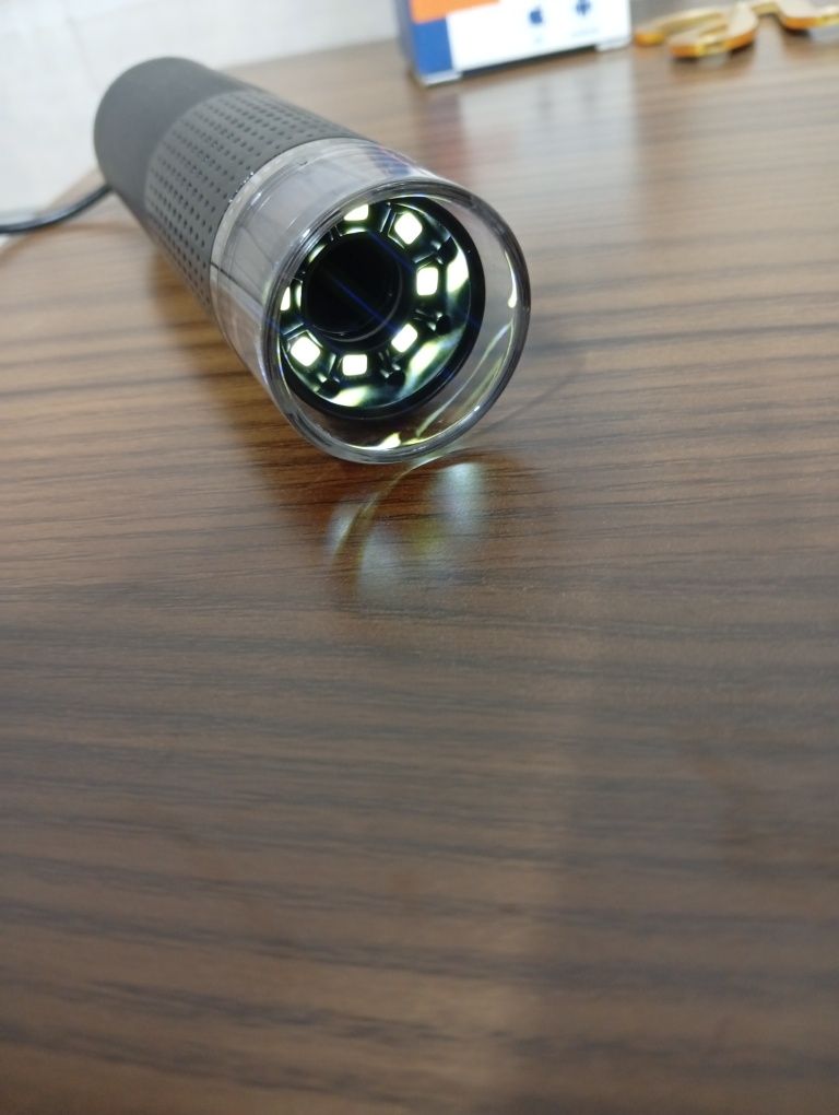 Mikroskop do smartfonów czarny 2w1 USB Android iPhone
