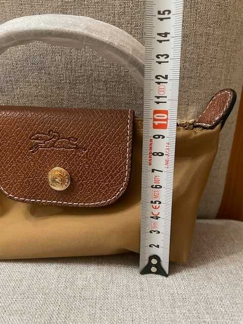 Mini mala Longchamp castanha