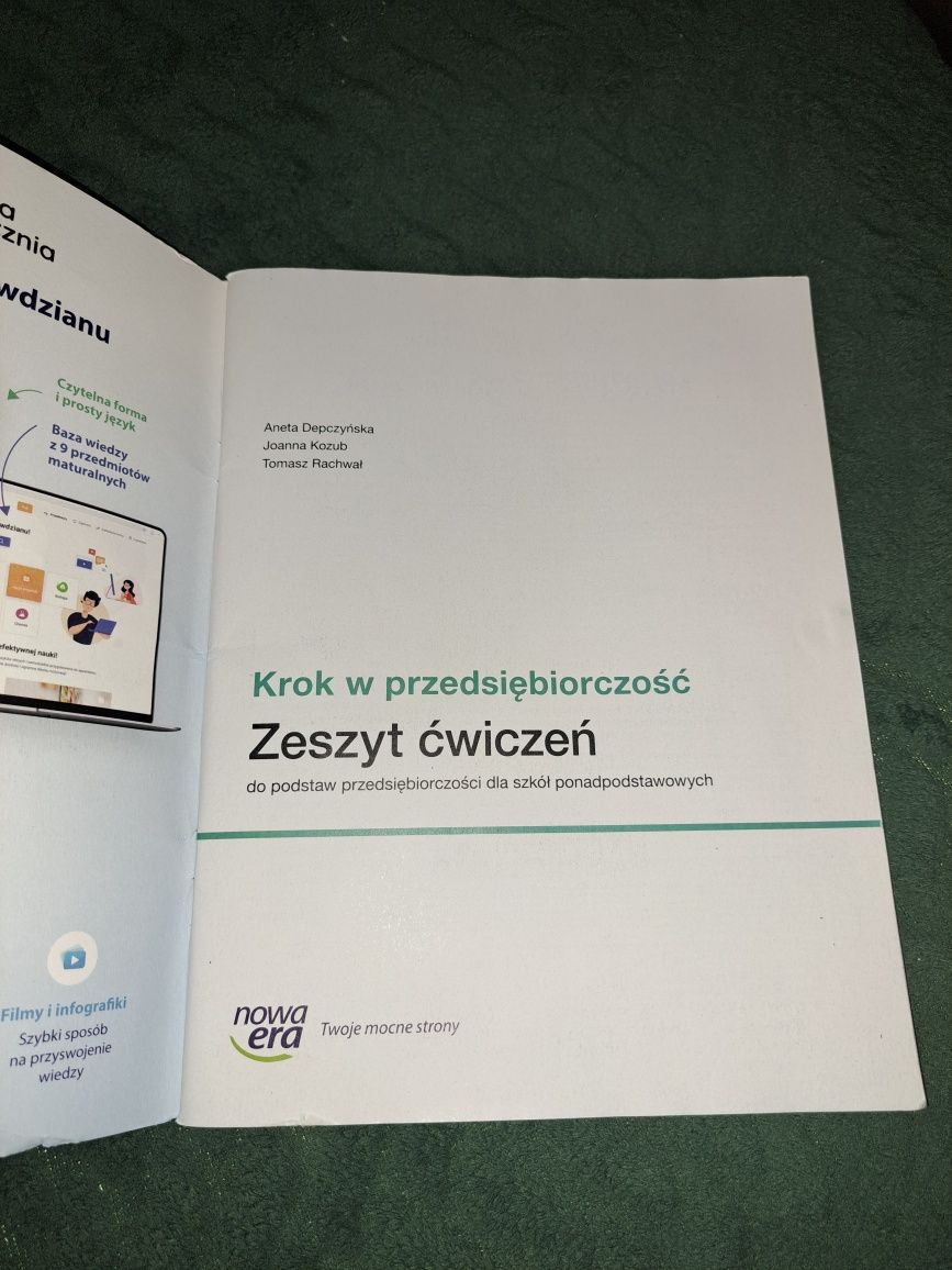 Krok w przedsiębiorczość zeszyt ćwiczeń