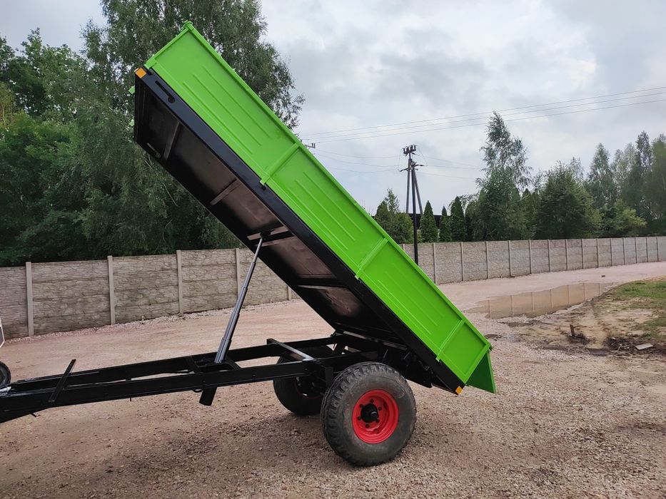 Przyczepa jednoosiowa wywrotka do tyłu