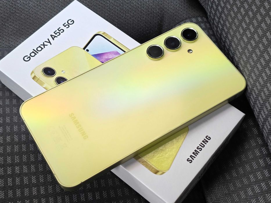 Samsung Galaxy A55 5G Awesome Lemon 8/256GB. 2024. 2sim. Європа!