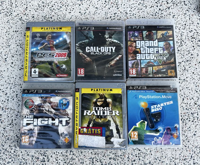 Jogos PS3 + Comandos Move e câmara de oferta