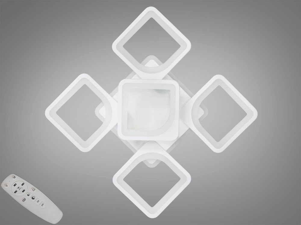 LED люстра з димером і підсвічуванням, 85W