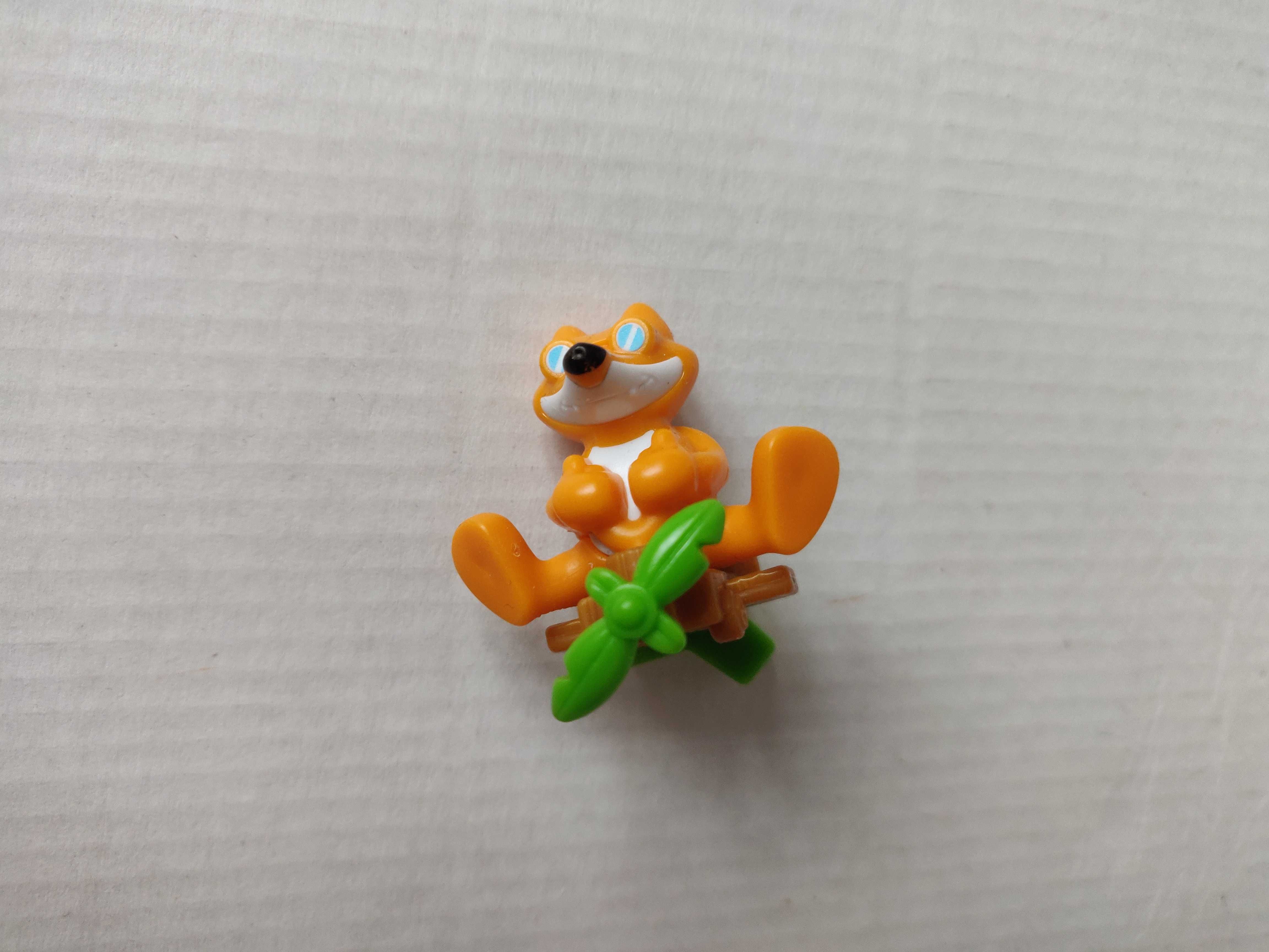 Kinder surprise животные Applaydu Лис на летательном аппарате.