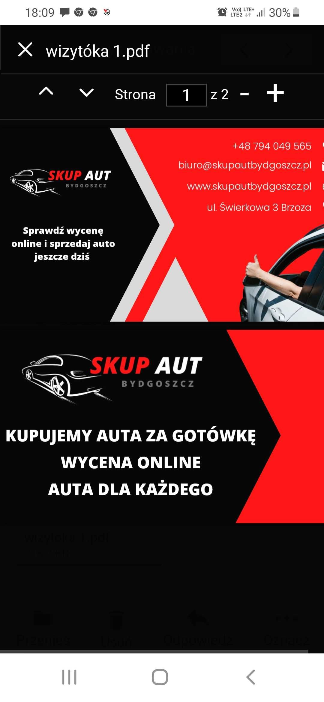 SKUP AUT BYDGOSZCZ i Auto kasacja Samochodów TORUŃ Pojazdów Inowrocław