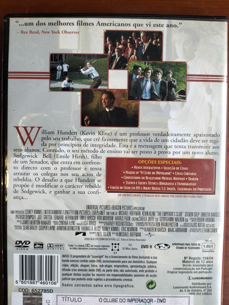 DVD O Clube do Imperador