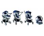 Conjunto Chicco trio living para bebé carrinho alcofa e ovo
