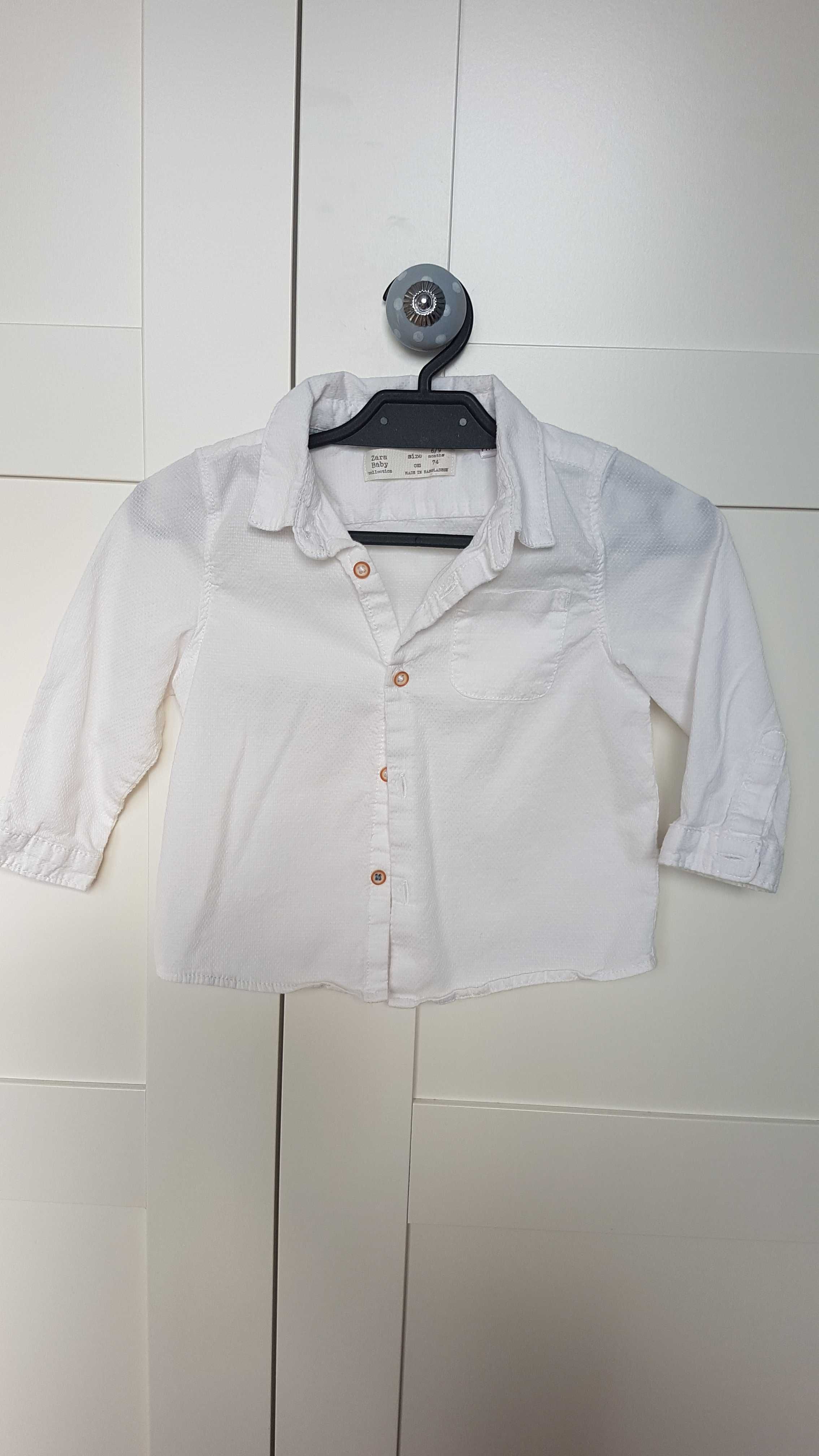 Elegancka biała wygodna koszula Zara 74