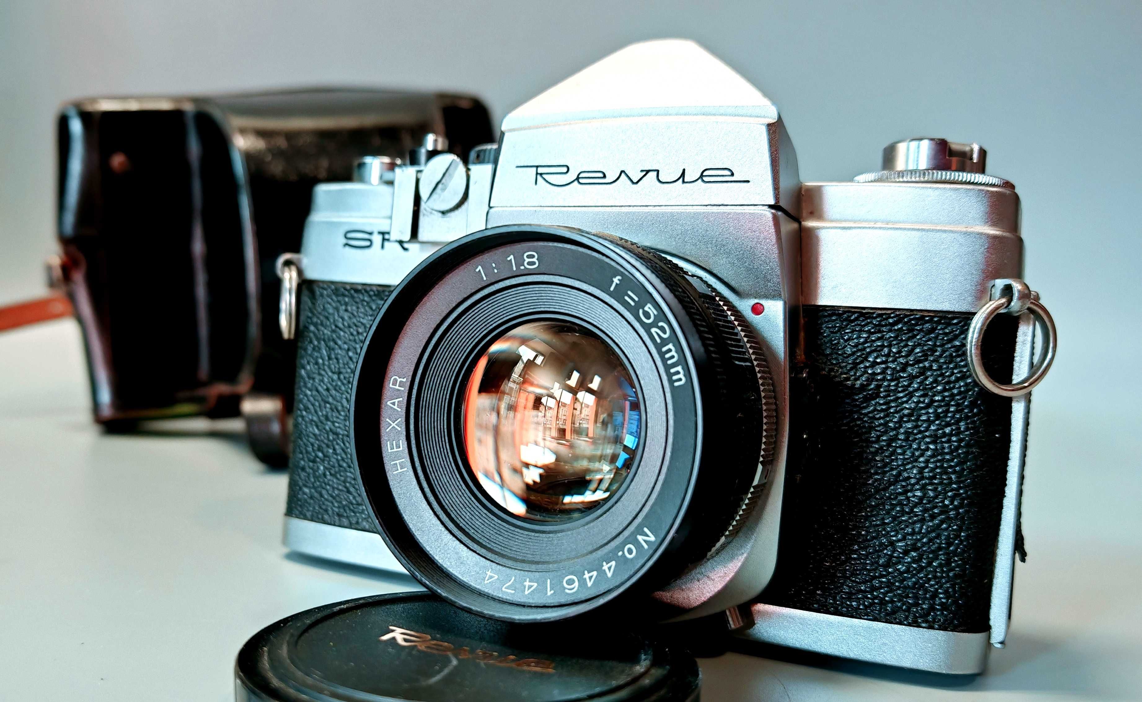 Aparat Konica FP REVUE SR +Hexar 52mm Kolekcjonerski Unikat Super Stan