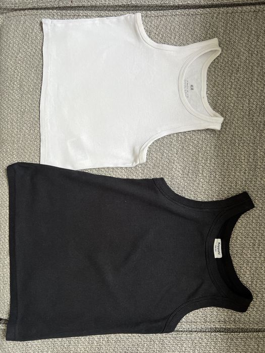 Tank top bokserki koszulki zestaw XS 164 cm KappAhl H&M