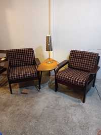 Dwa fotele PRL loft vintage klubowe unikalny stan, krzesła 2 szt.