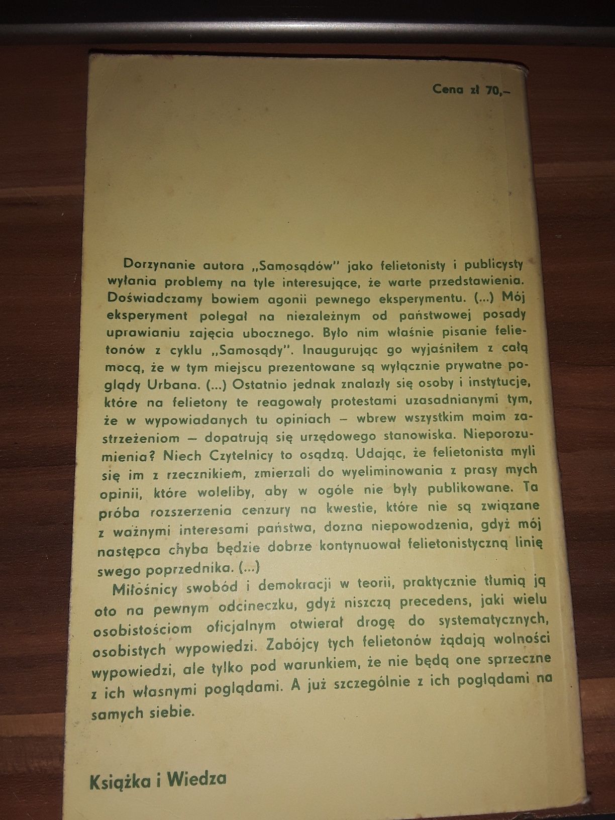Samosądy Jerzy Urban felietony publicystyka