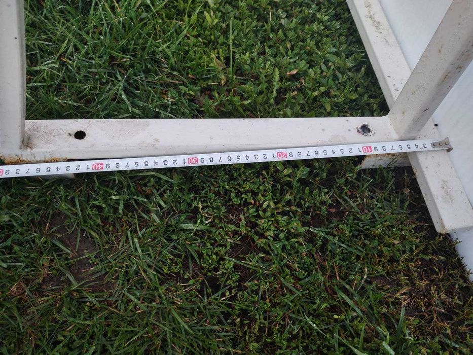 Навес, козырек 150х210см, сотовый поликарбонат 8мм, белый, б/у. Торг