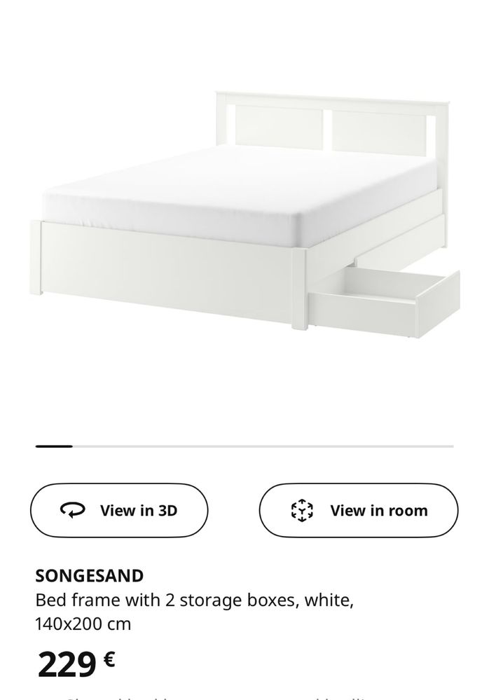Cama Songesand IKEA 140x200
