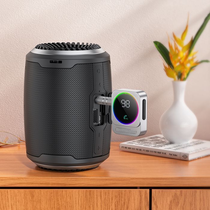 Borofone Odbiornik dźwięku Bluetooth AUX BC52 True Way srebrny