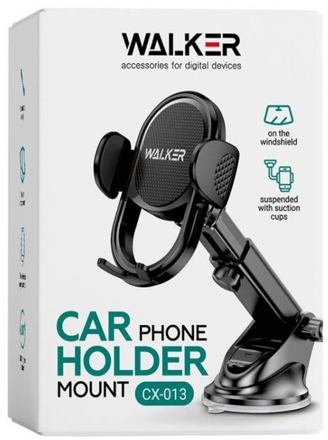 Автотримач розсувний WALKER CX-013 black