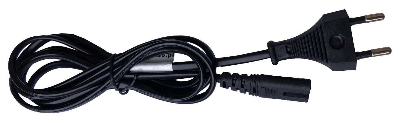 Kabel zasilający 1,5m ósemka C7 PC RTV AGD Xbox PlayStation Nintendo