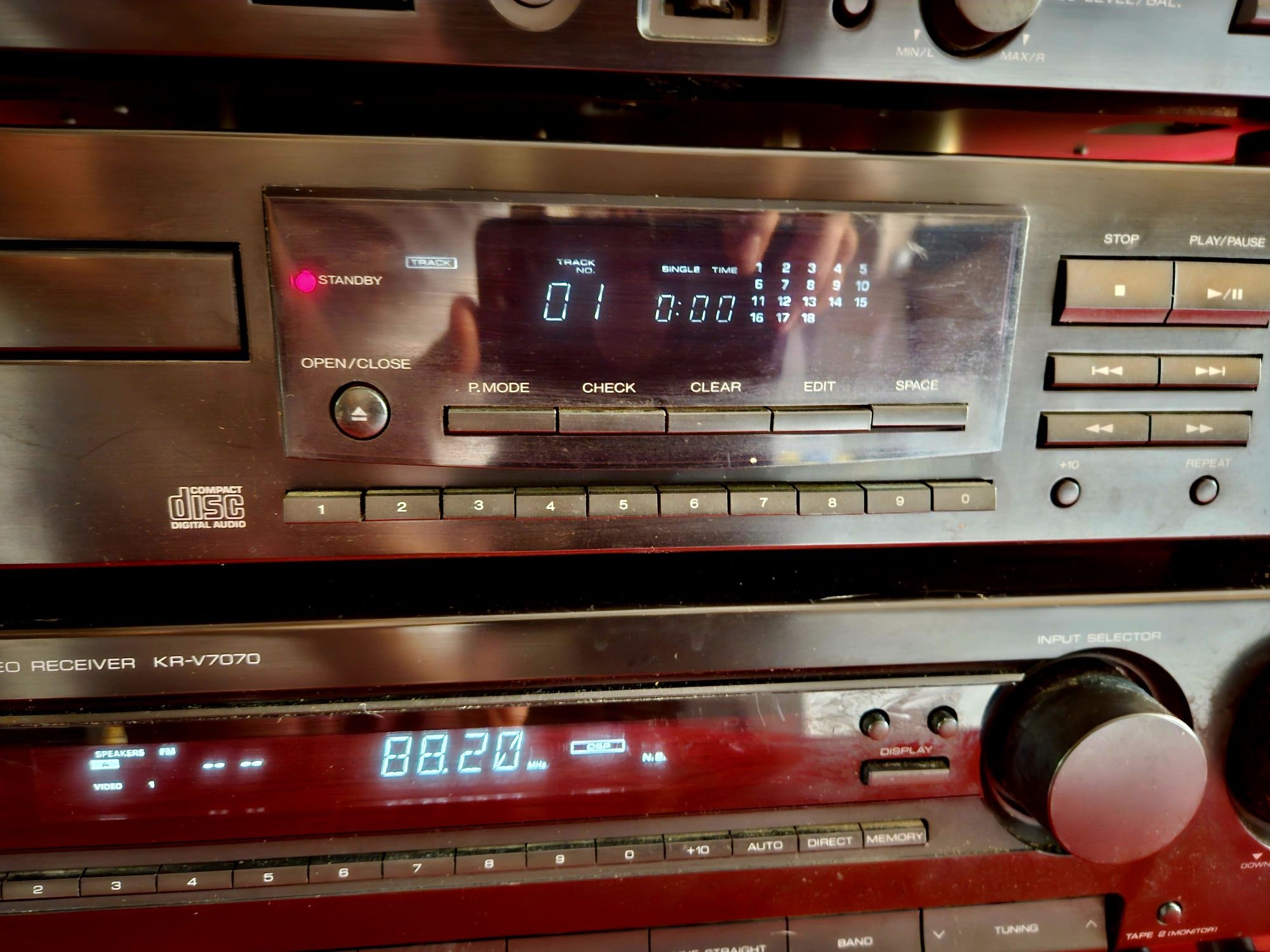 Duża wieża segmentowa Kenwood kr-v7070, kxf-w4010,  dp-1080
