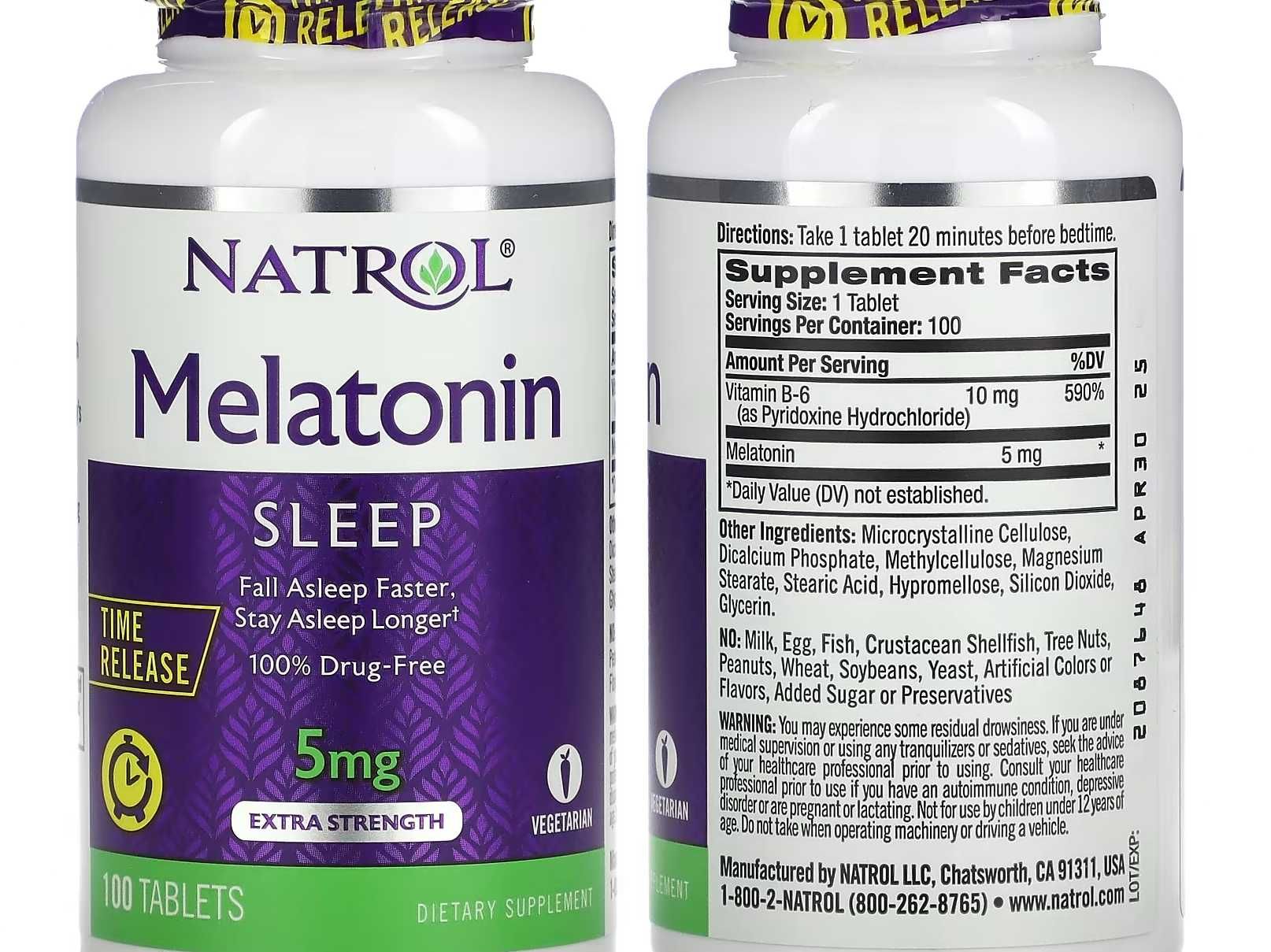 Мелатонин 3 мг 5 мг 10 мг покращення сну Now Foods MRM 21st Century