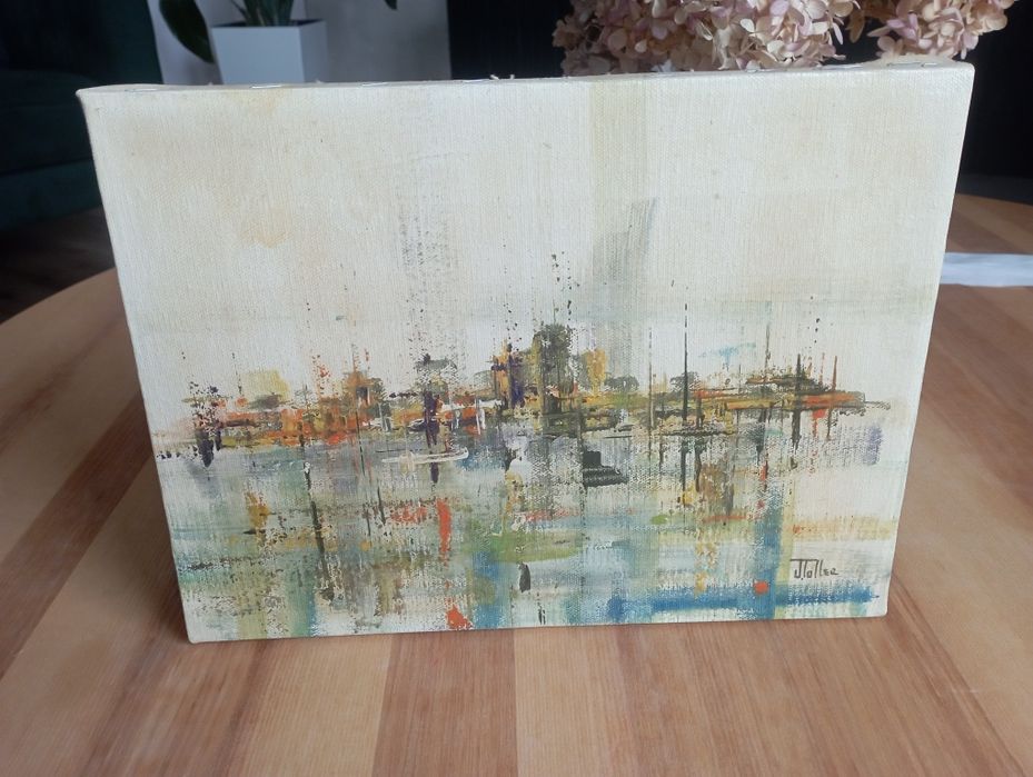 J TOLLER Sygnowany obraz olejny na płótnie