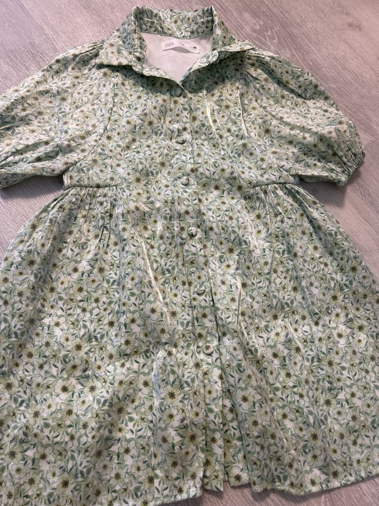 Сарафан льяной  плаття платье на дівчинку zara 4/5/6/7 років
