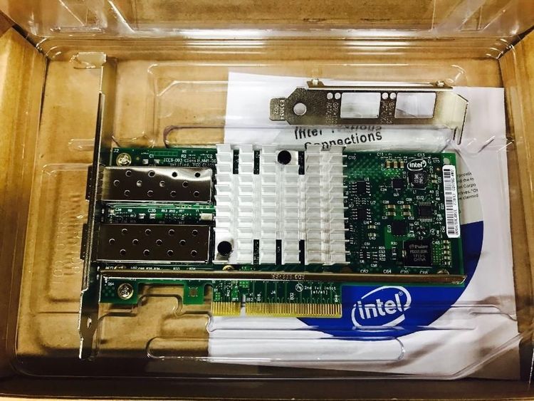 New Сетевая Карта 10G Intel SFP+ Adapter X520 DA1 DA2 X710 DA4