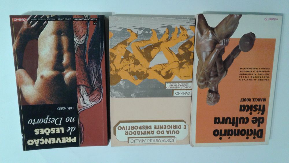 Livros sobre desporto (Lesões, Cultura Física, Planeamento do treino )