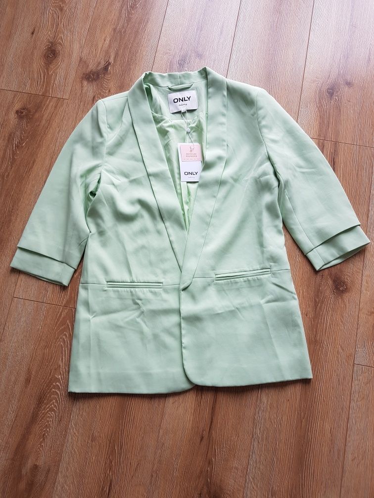 L 40 Only onlella blazer żakiet damski marynarka pastelowy zielony