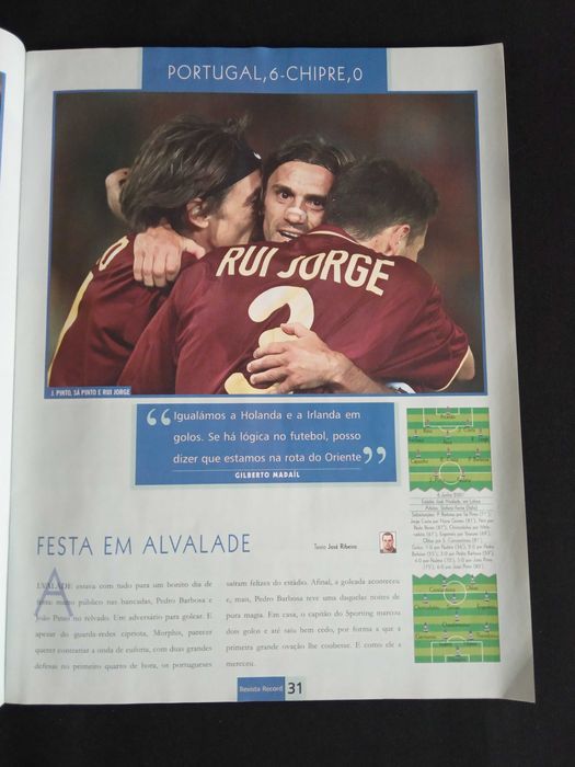 Revista Record Edição Especial, 2001 - Obrigado Portugal