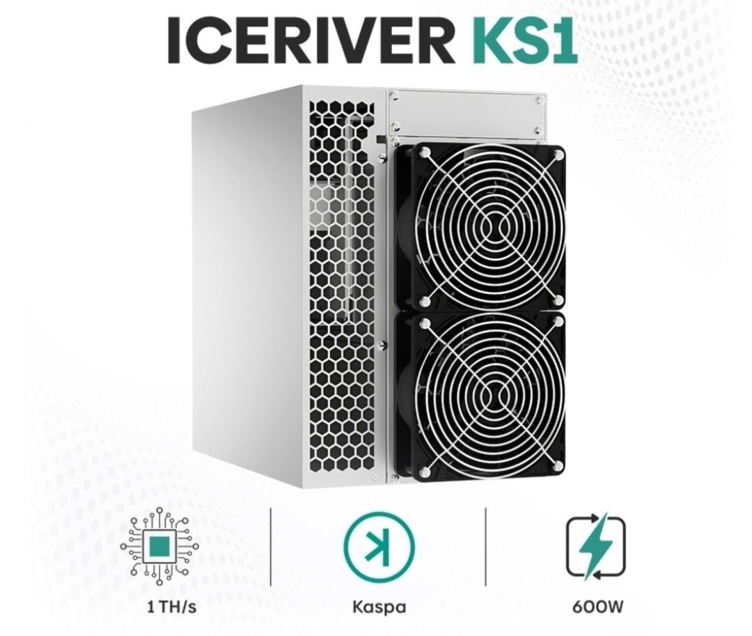 Em Stock Ks1 IceRiver Miner Asic Kaspa / Mineração Kas 1TH (1.5TH)