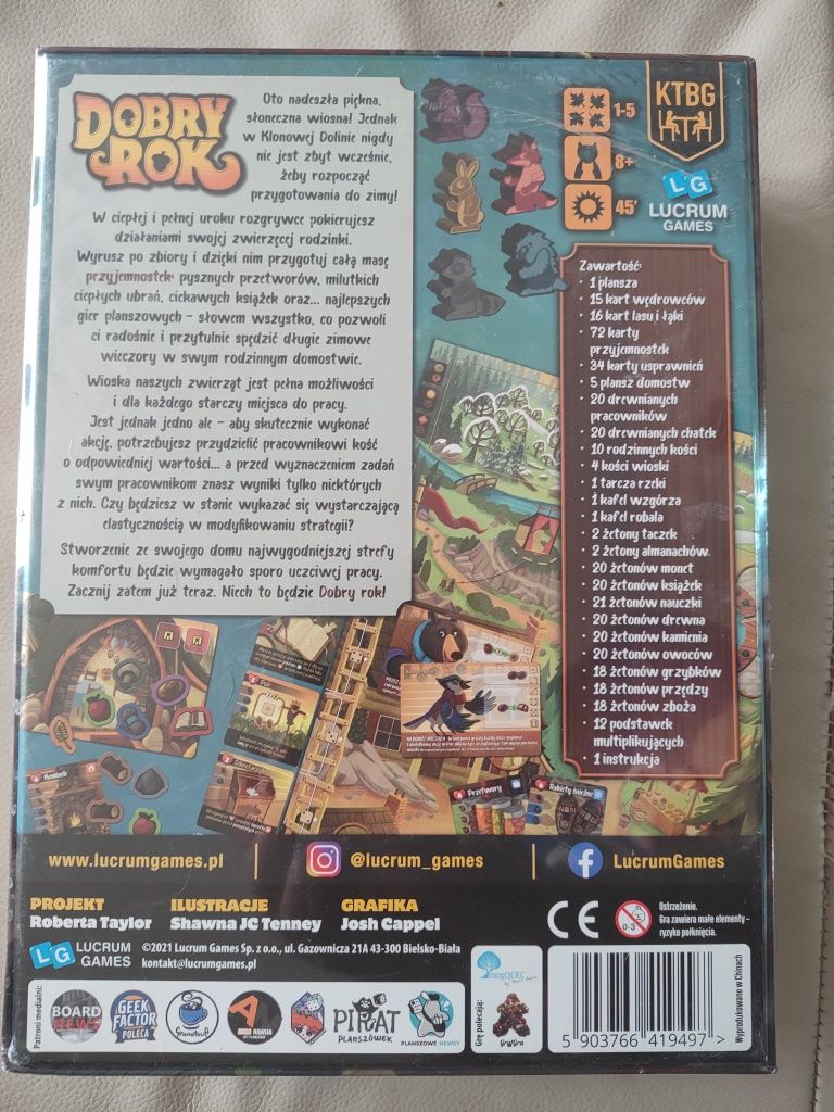 gra planszowa Dobry rok - wyd. Lucrum Game nowa w folii