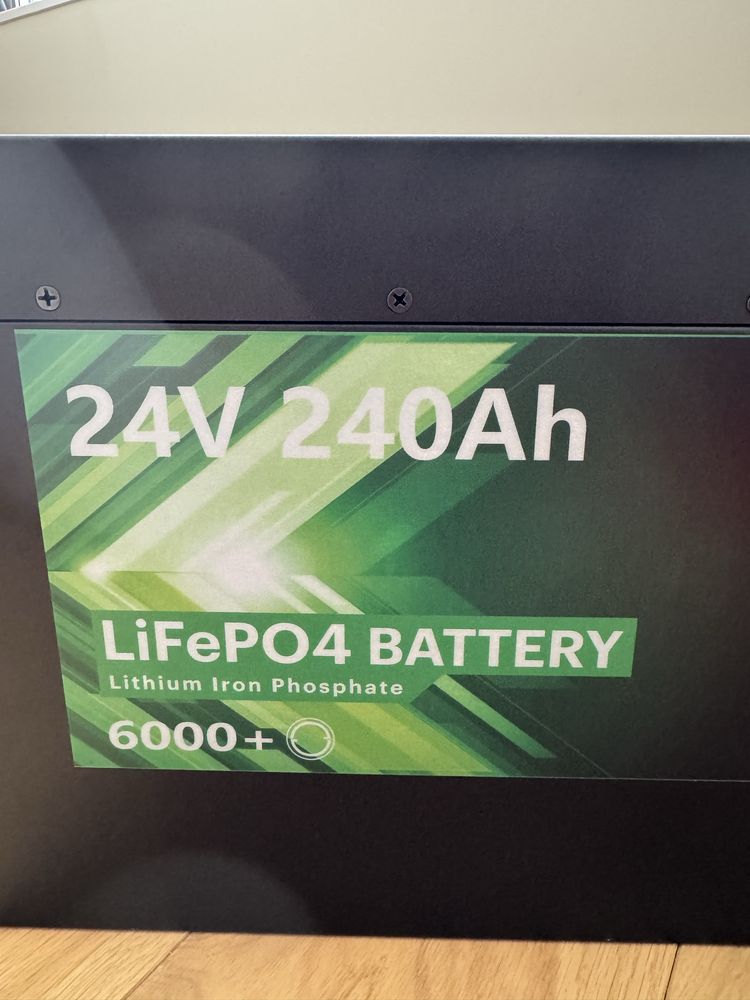 Акумуляторна батарея 24V 240Ah LiFePO4 Battery 6144wh  нова 2 шт
