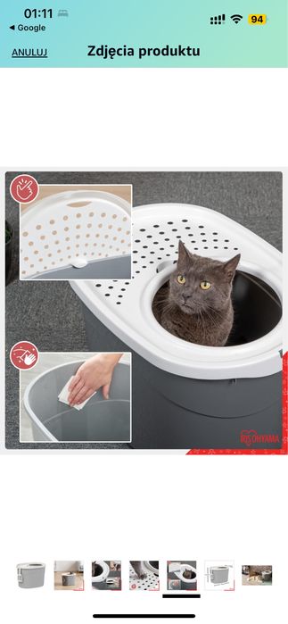 Nowa • Kuweta IRIS z górnym wejściem ‼️Powloka odchody nie przywierają