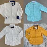 Рубашка белая, бирюза, желтая 5-6, 6-7 лет, 116-122см H&M, Waikiki