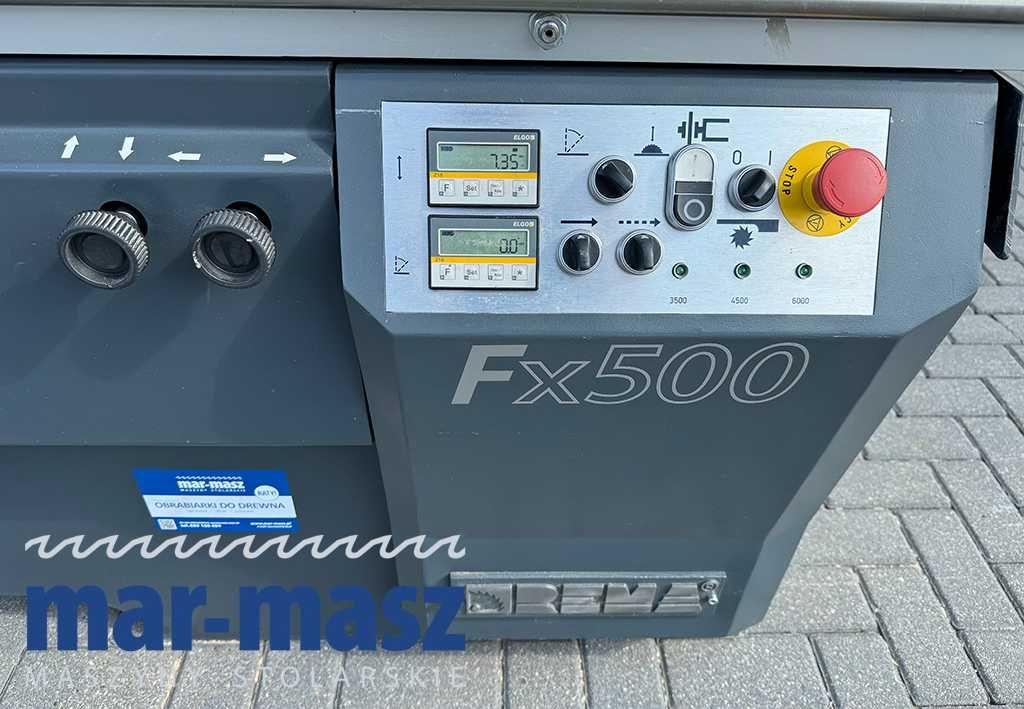Piła formatowa REMA FX500 – 2osie automatyczny liniał wzdłużny pilarka
