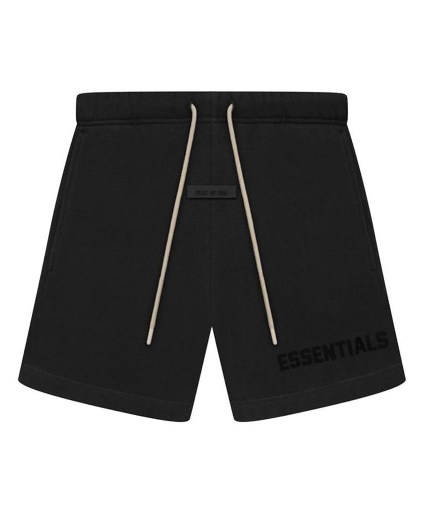 Шорты Fear Of God Essentials FOG Jet Black Shorts ФОГ Оригинал