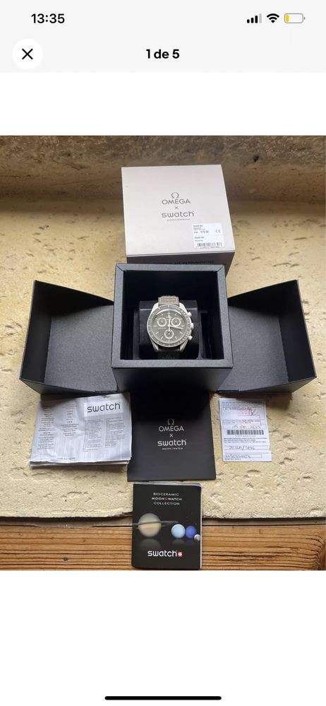 Relogio Omega Swatch - MISSION ON EARTH - DESERT