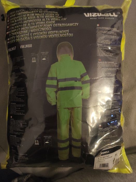 Vizwell komplet przeciwdeszczowy ostrzegawczy