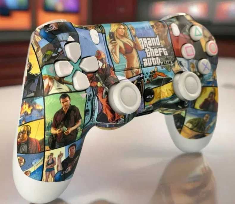 джойстик бездротовий ps4 геймпад пс4 пк ноут дуалшок вібрація gta гейм