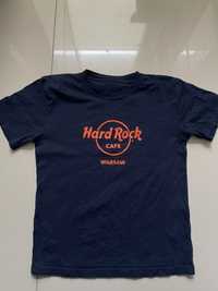 Koszulka HARD ROCK CAFE Warszawa tshirt rozmiar 152/158 granatowa