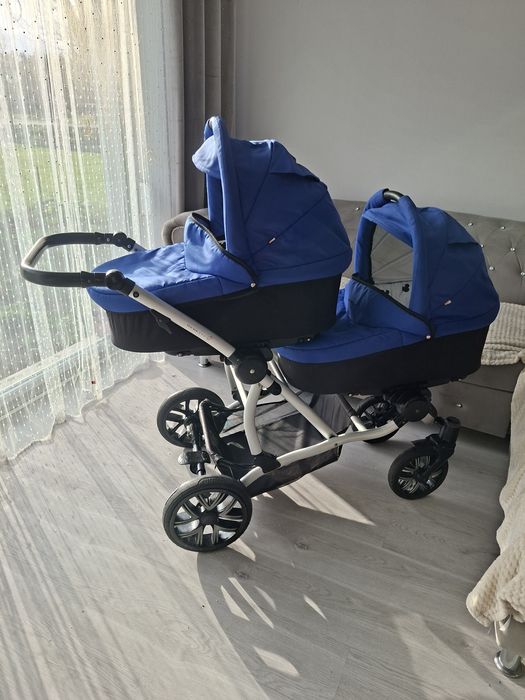 Wozek bebetto 42 3w1 blizniaczy dla bliźniakow duo podwójny rok po rok