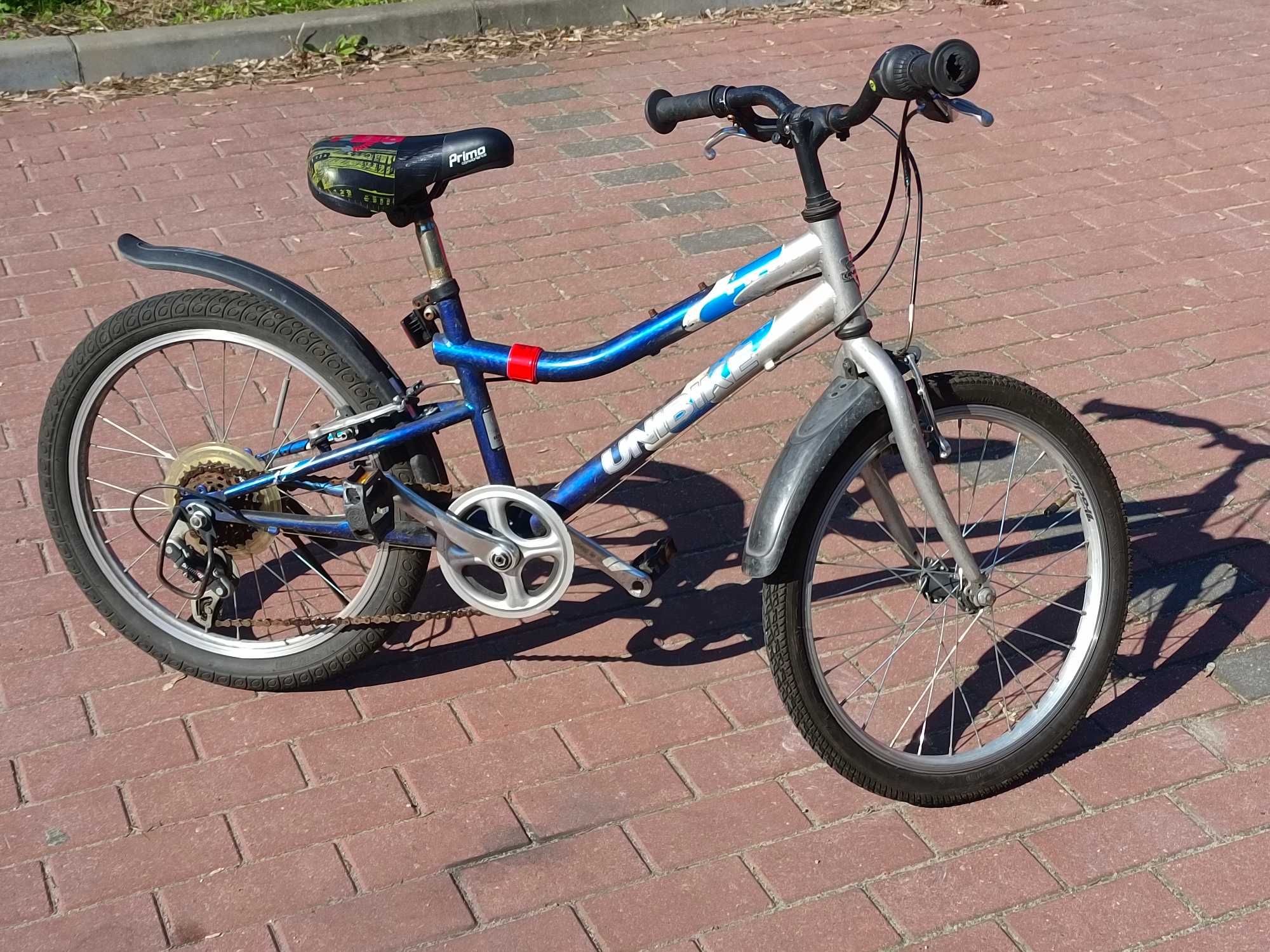 rower dziecięcy Unibike Pilot, koła 20", nowe opony i dętki, używany