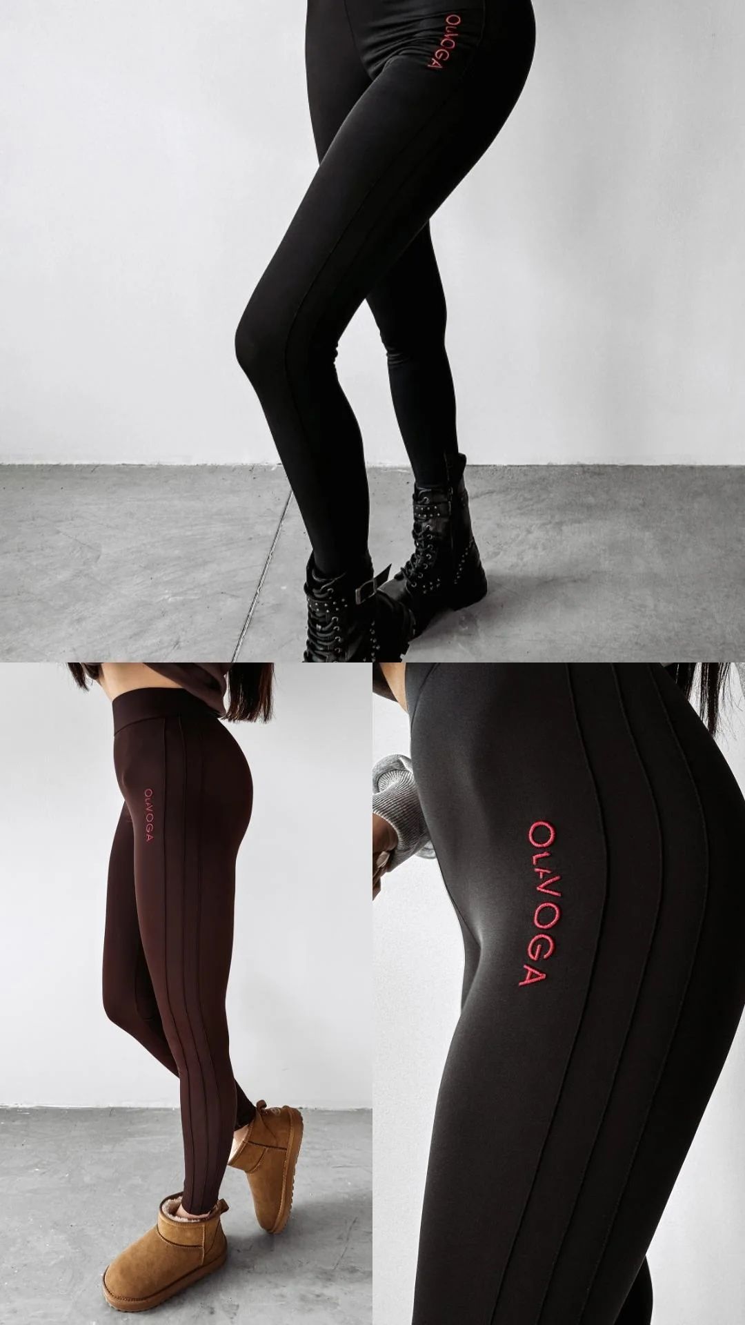 Legginsy rebow czarne XS S M O La voga