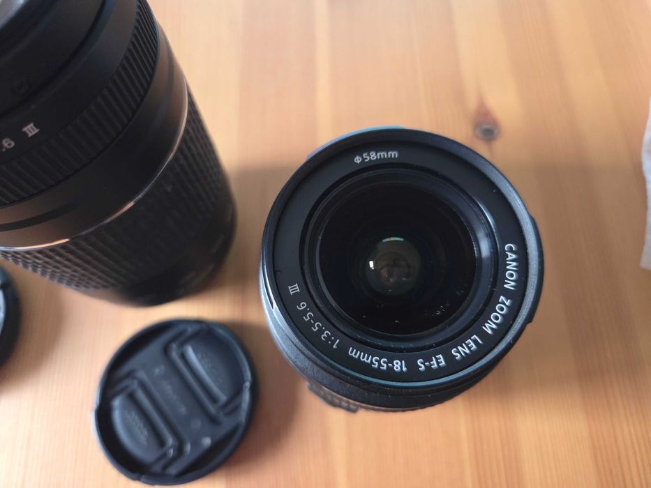 Aparat Canon 1300 + 2 obiektywy 18-55 oraz 75-300