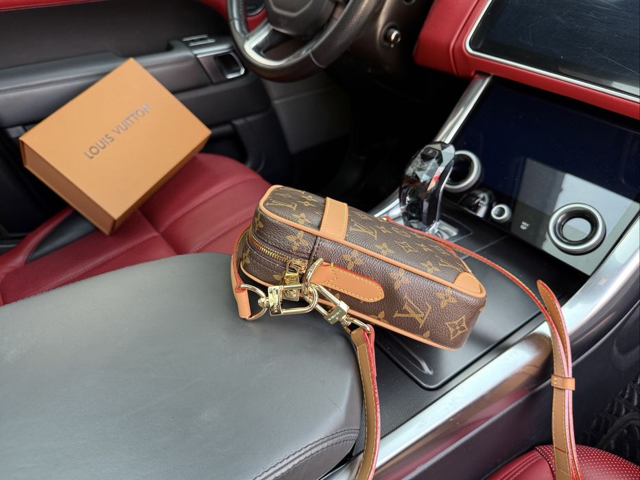 Louis Vuitton сумка мужская коричневая кожаная оригинал