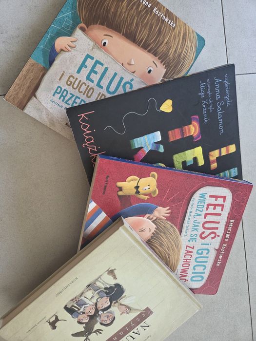 Książki dla dzieci Feluś, nauka czytania, literki