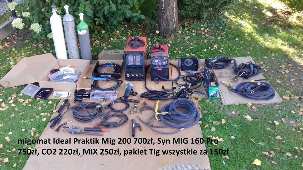 Migomat  spawarka mig pakiet tig co2 mix