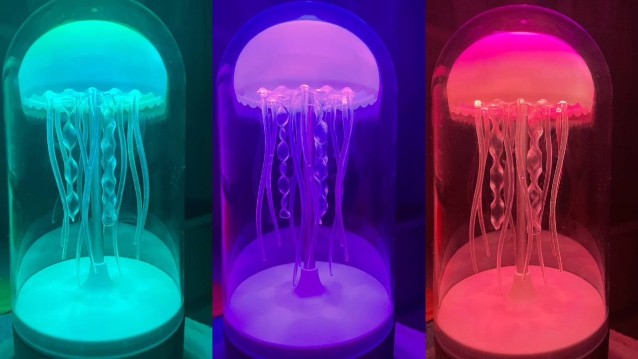 Світильник блютуз колонка Медуза RGB підсвітка 

Лампа з вбудованою B