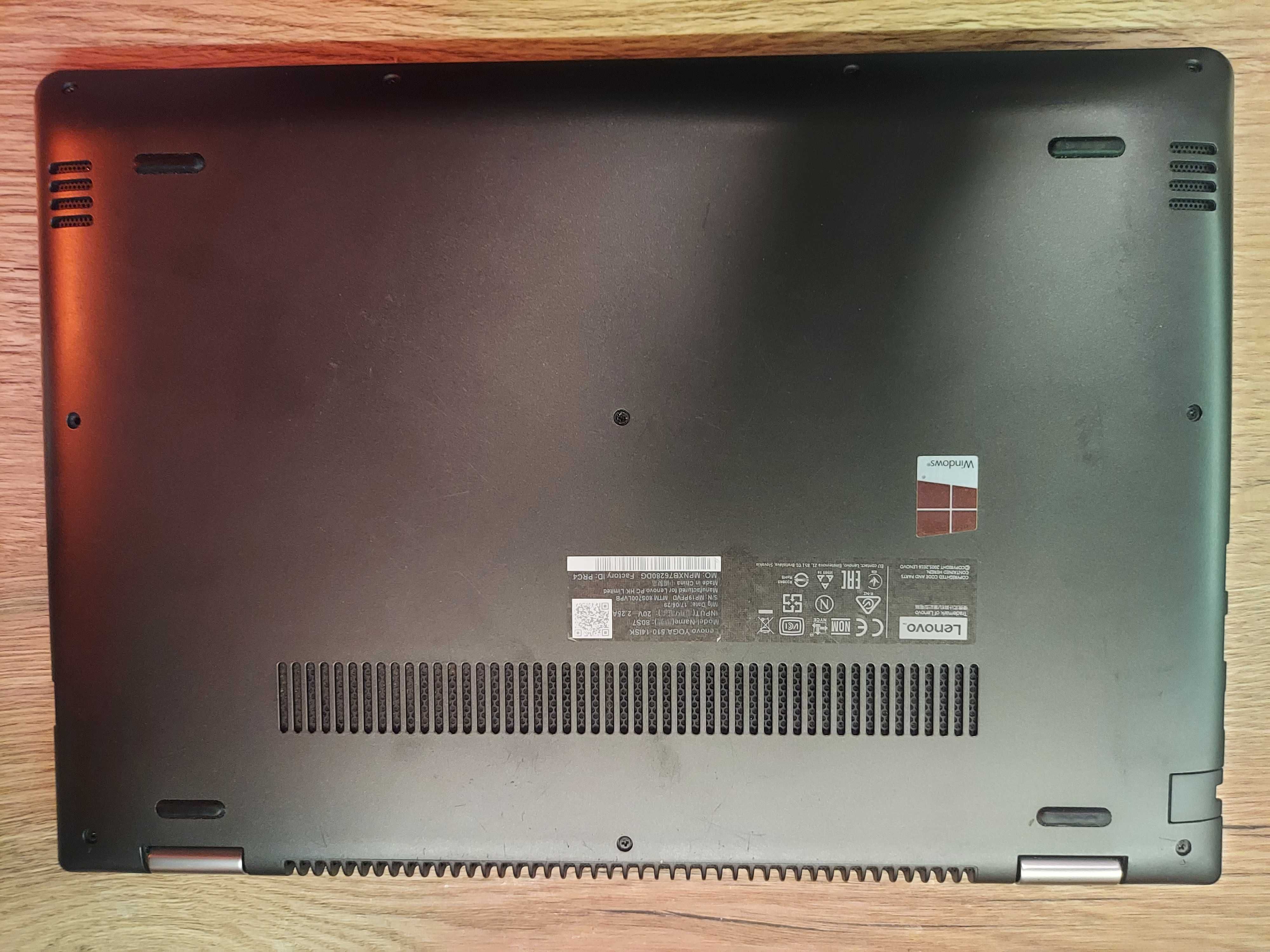 Lenovo Yoga 510 laptop ekran dotykowy jak nowy 15.6, bateria 8.5 godz